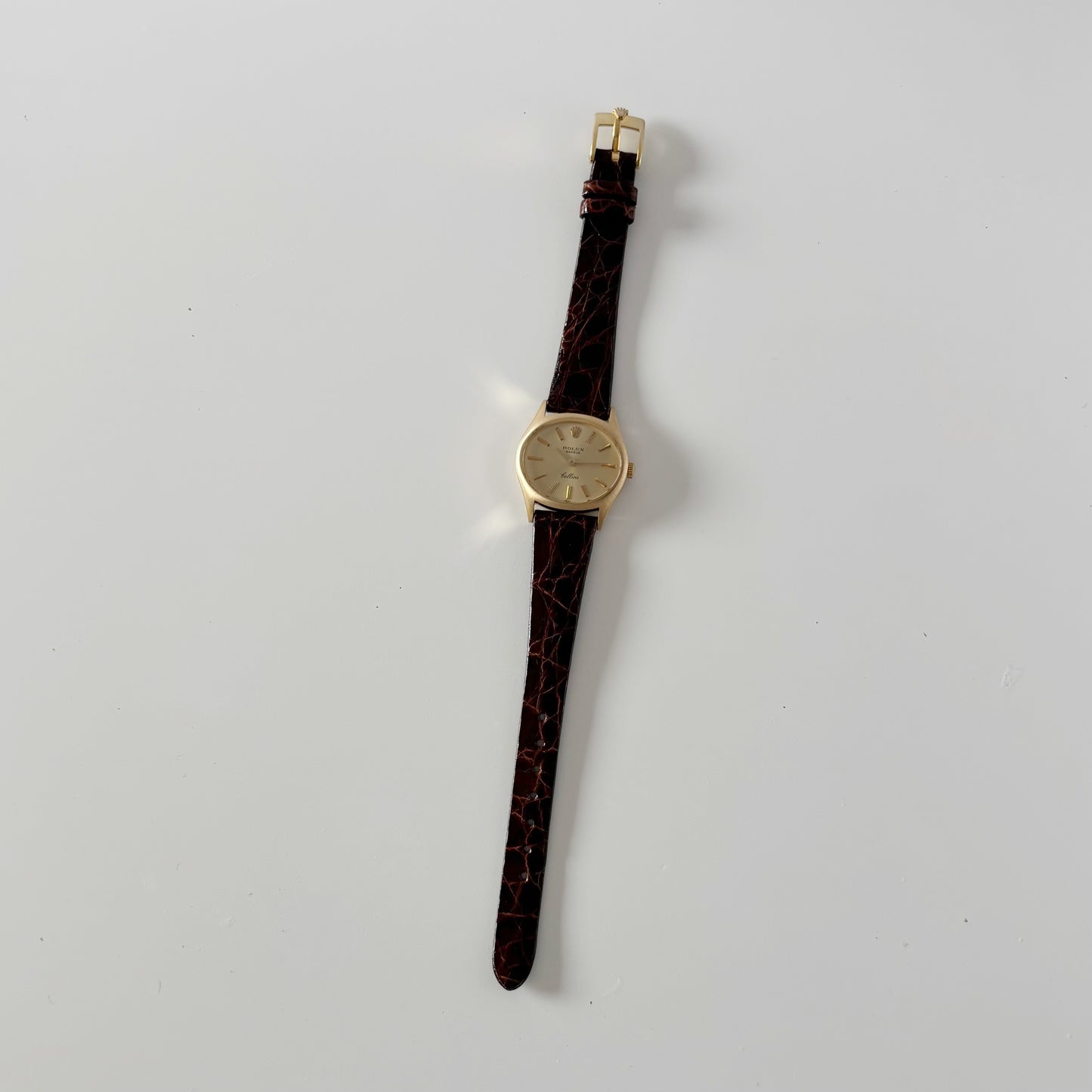 Rolex 1969 Cellini 18K Case Manual Wind Watch