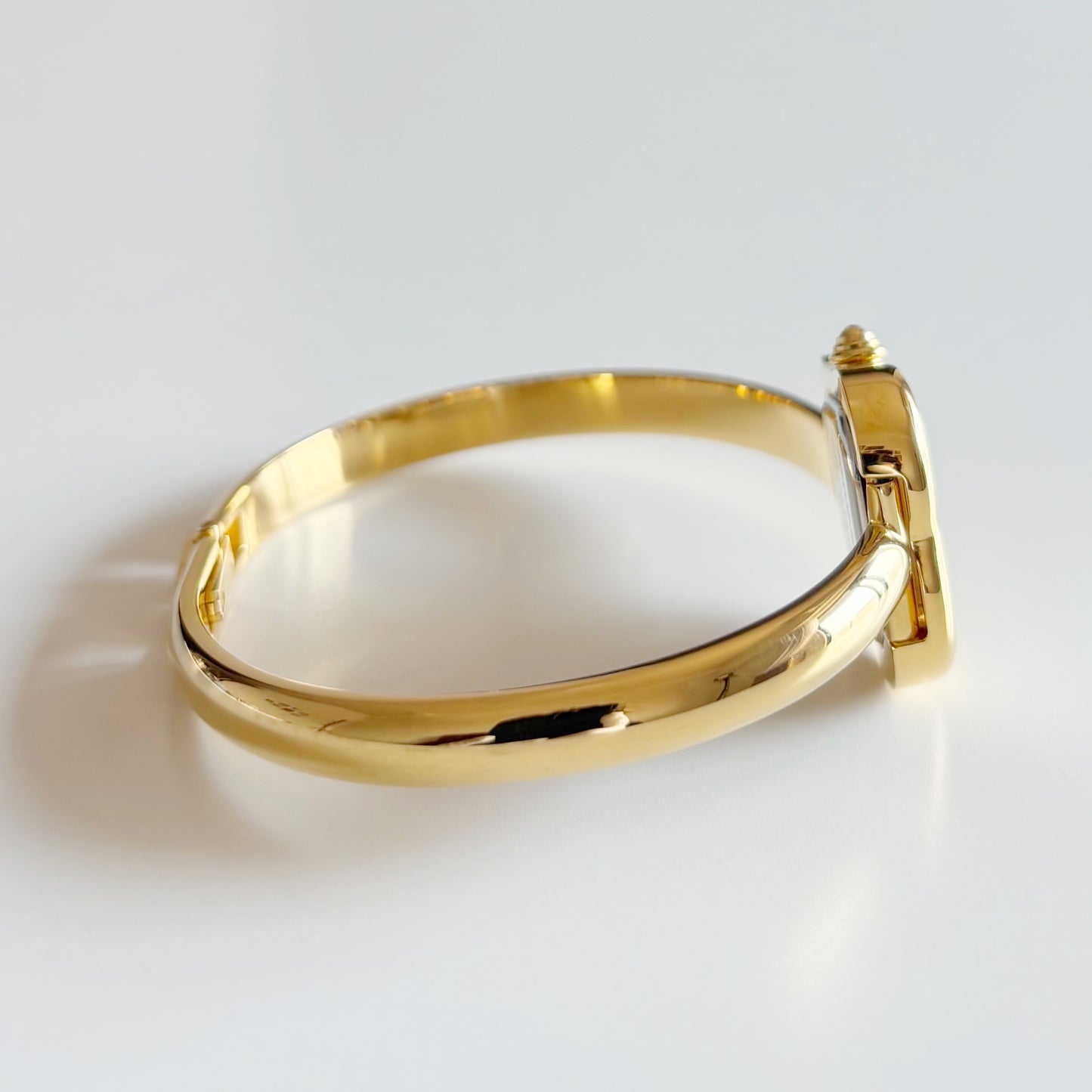 Yves Saint Laurent 1990s Heart Shaped Dial Gold Plated Watch