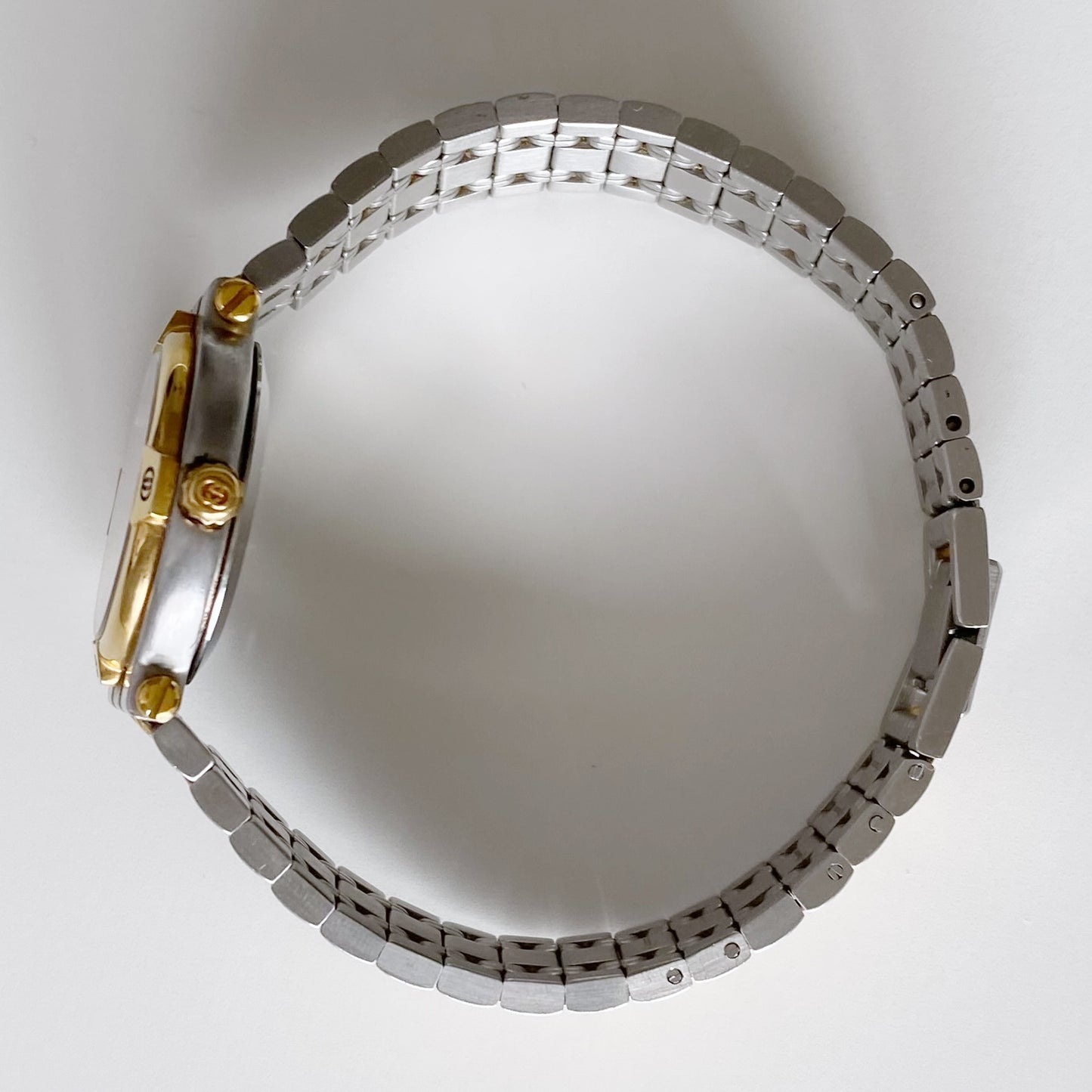 Gucci 1990s Gold Plated Two Tone Watch