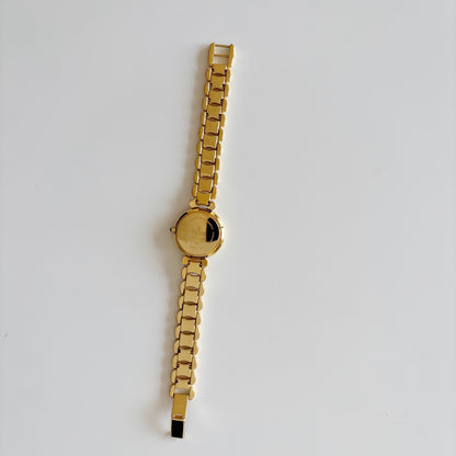 Fendi 1990s Seashell Dial Gold Plated Watch