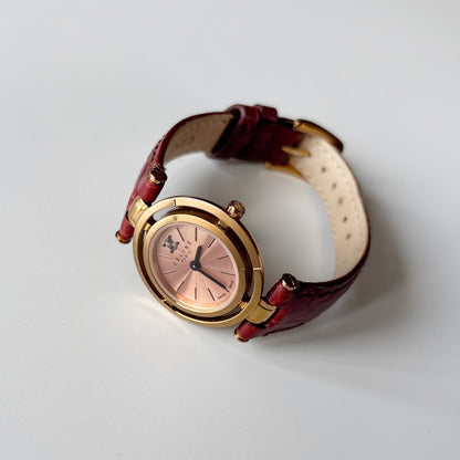 Celine Early 2000s  Round Dial Gold Plated Watch