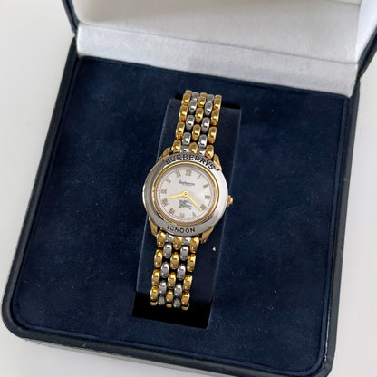 Burberry 1990s Two Tone Watch