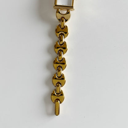 Gucci 1990s Interchangeable Strap Gold Plated Watch with 3 straps, case
