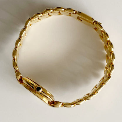 Fendi 1990s Seashell Dial Gold Plated Watch
