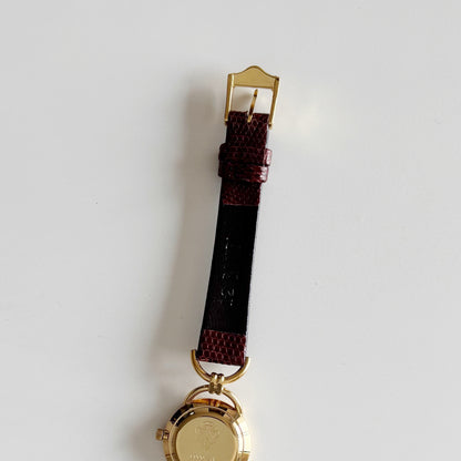 Gucci 1990s Seashell Dial Gold Plated Watch