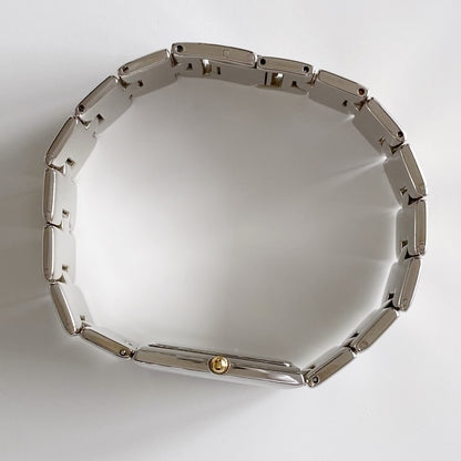 Givenchy 1990s Tank Two Tone Watch