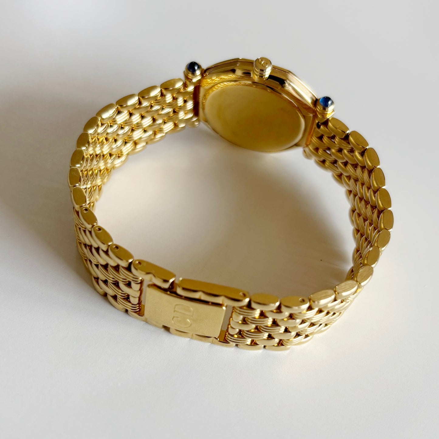 Dior 1990s Octagon Dial Gold Plated Watch