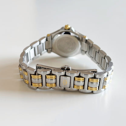 Gucci 1990s Date Gold Plated Two Tone Watch