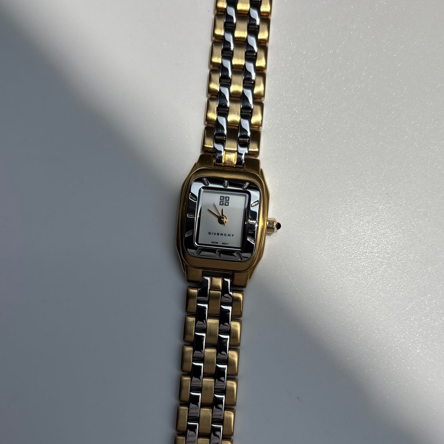 Givenchy 1990s Two Tone Gold Plated Watch