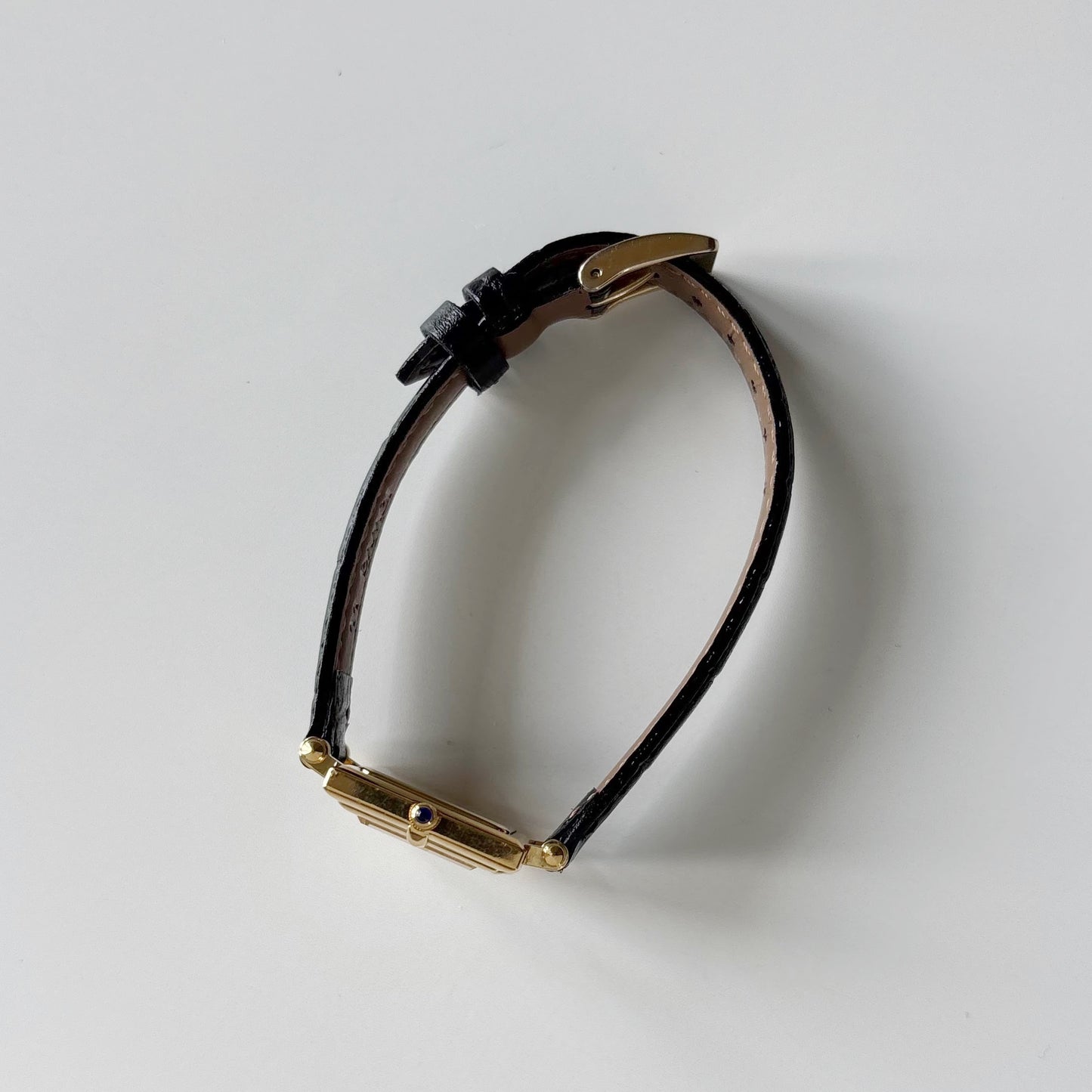 Yves Saint Laurent 1990s Square Dial Gold Plated Watch