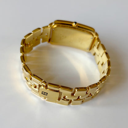 Fendi 1990s Tank Gold Plated Watch (Large)