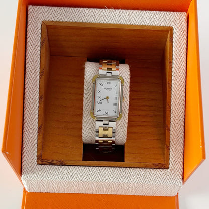 Hermes 1990s Croisier Two Tone Watch