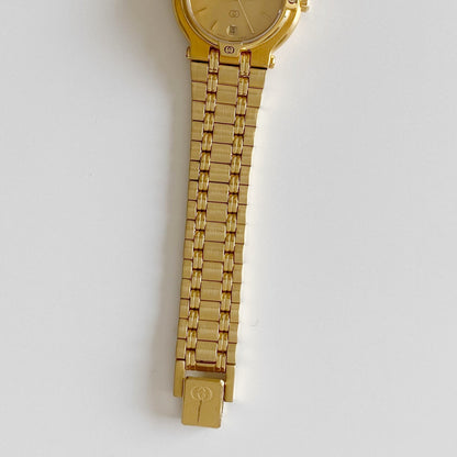 Gucci 1990s Gold Plated Date Watch