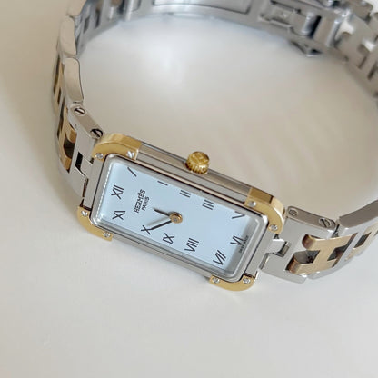Hermes 1990s Croisier Two Tone Watch