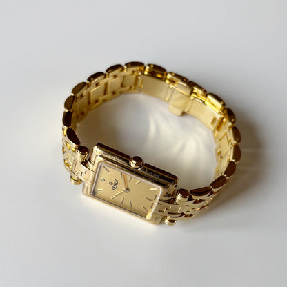 Fendi 1990s Tank Gold Plated Watch Limited Edition (only 2,500 pieces made)