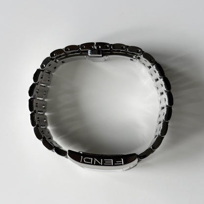 Fendi 1990s Tank Stainless Steel Watch