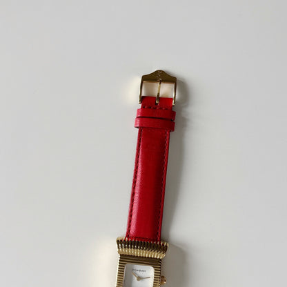 Yves Saint Laurent 1990s Ribbon Gold Plated Watch