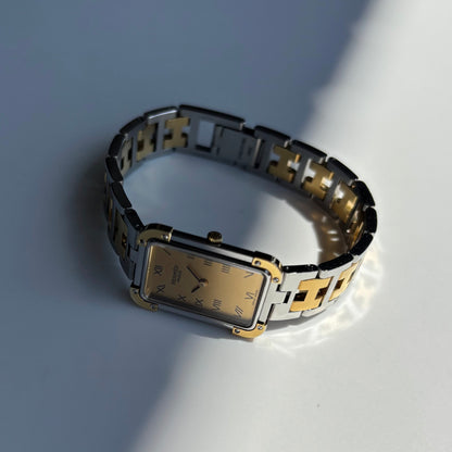 Hermes 1990s Croisier Two Tone Watch