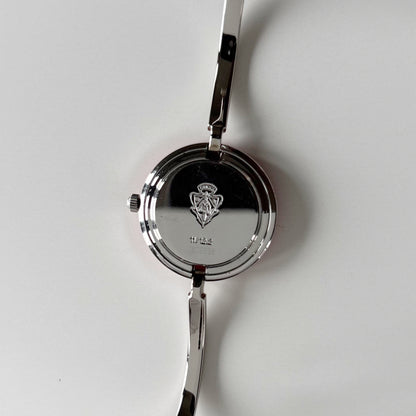 Gucci 1990s Interchangeable Bezel Stainless steel Bangle Watch with case, 12 bezels