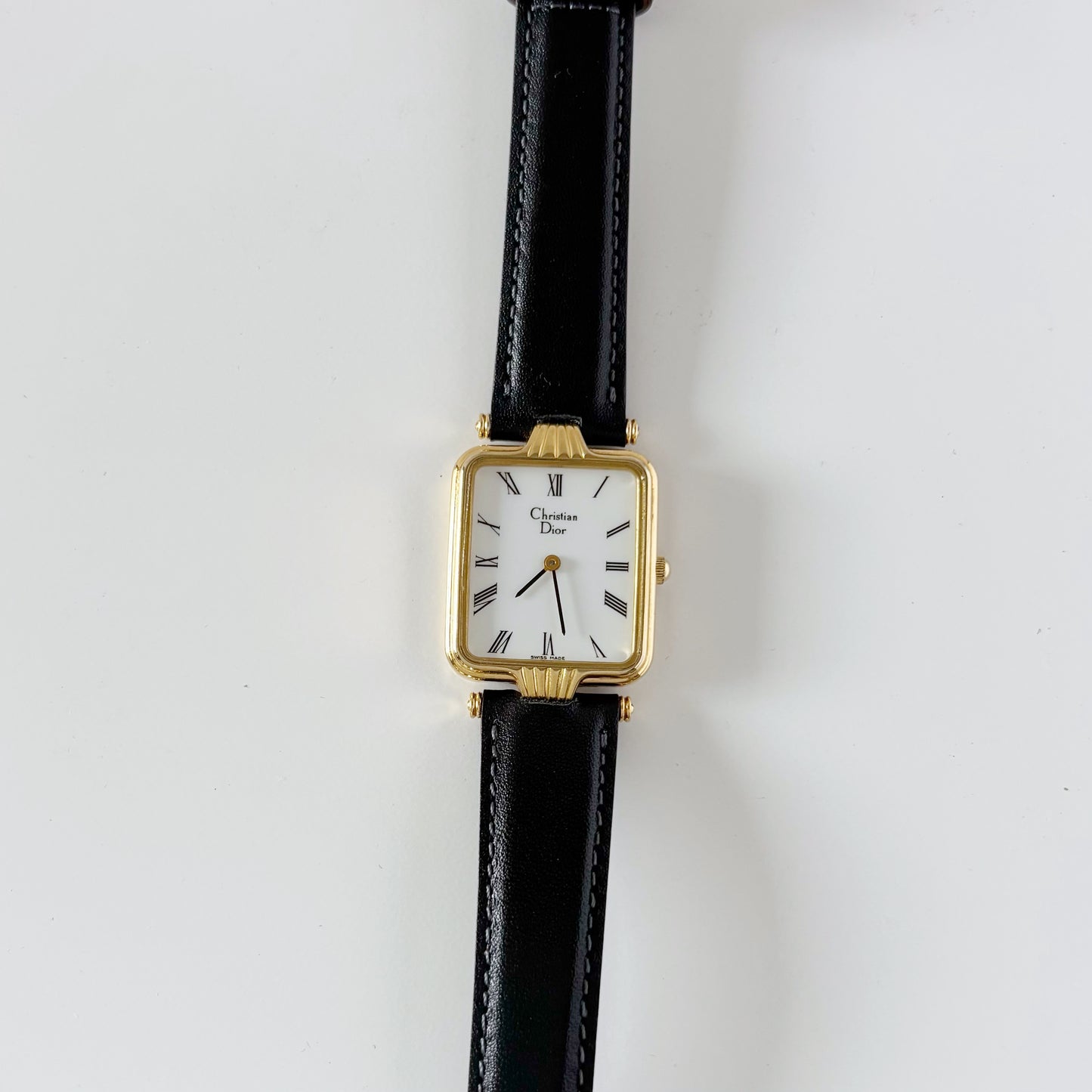Dior 1990s Tank Gold Plated Watch (Large)