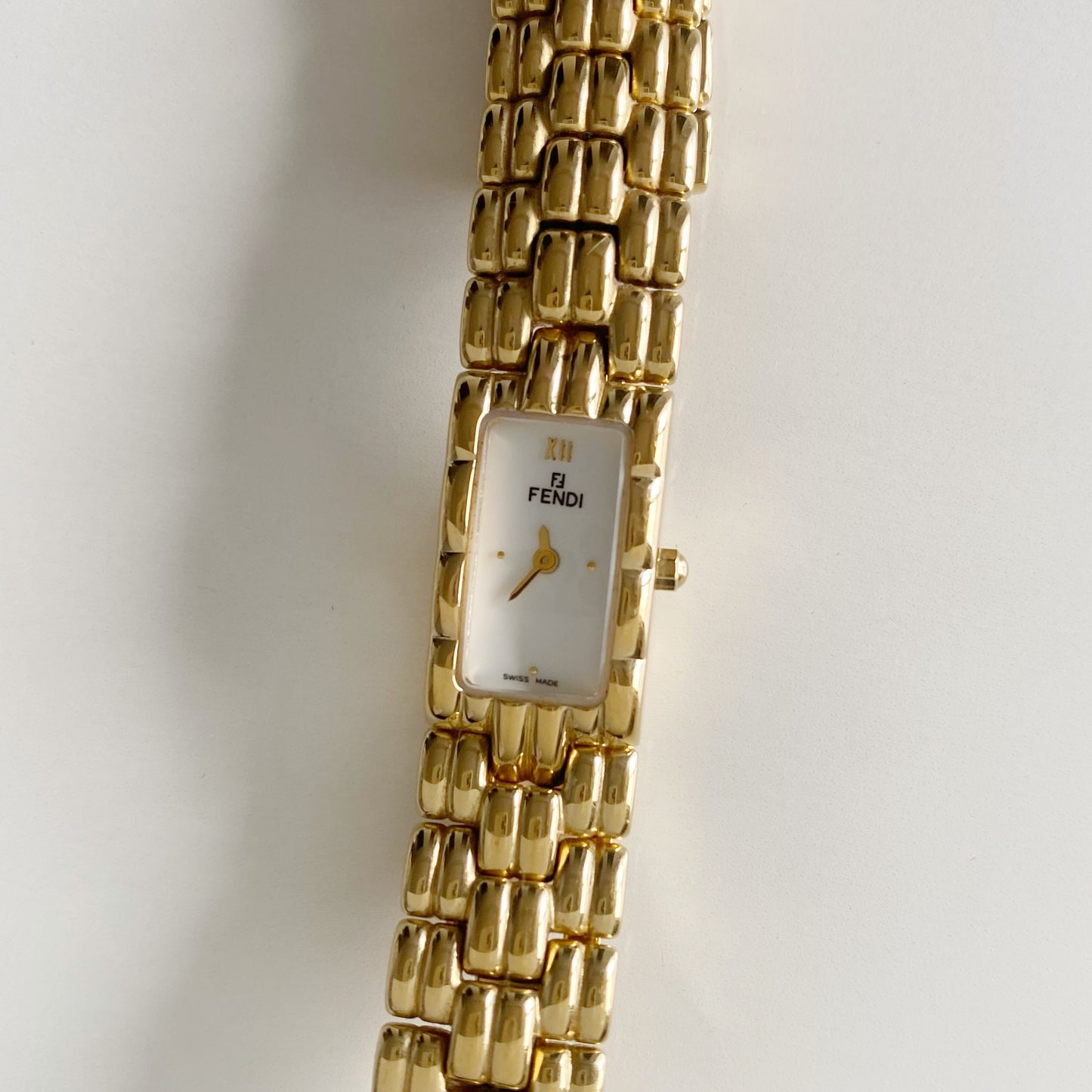 Fendi 1990s Gold Plated Watch