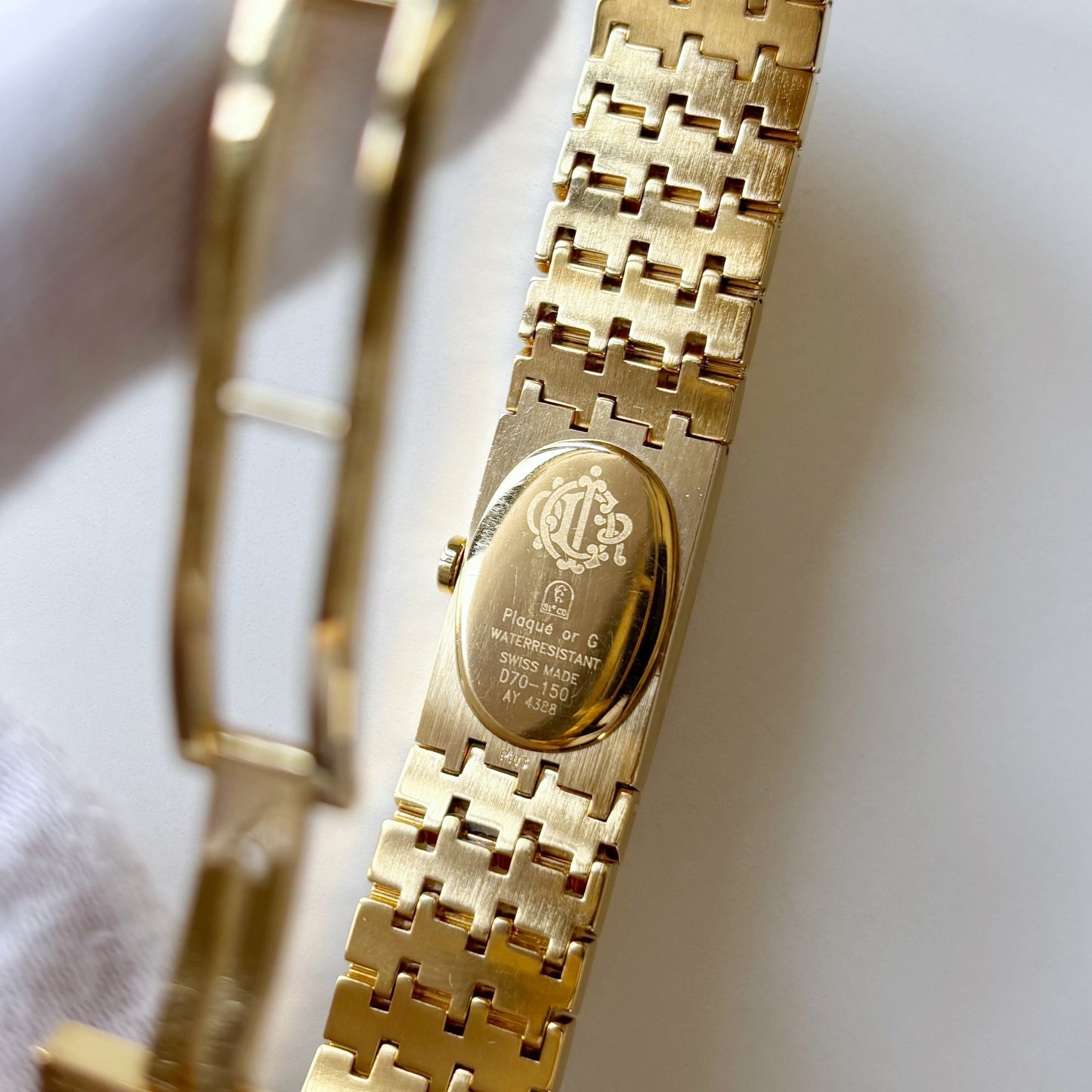 Dior Early 2000s Misss Dior Oval Dial Gold Plated Watch