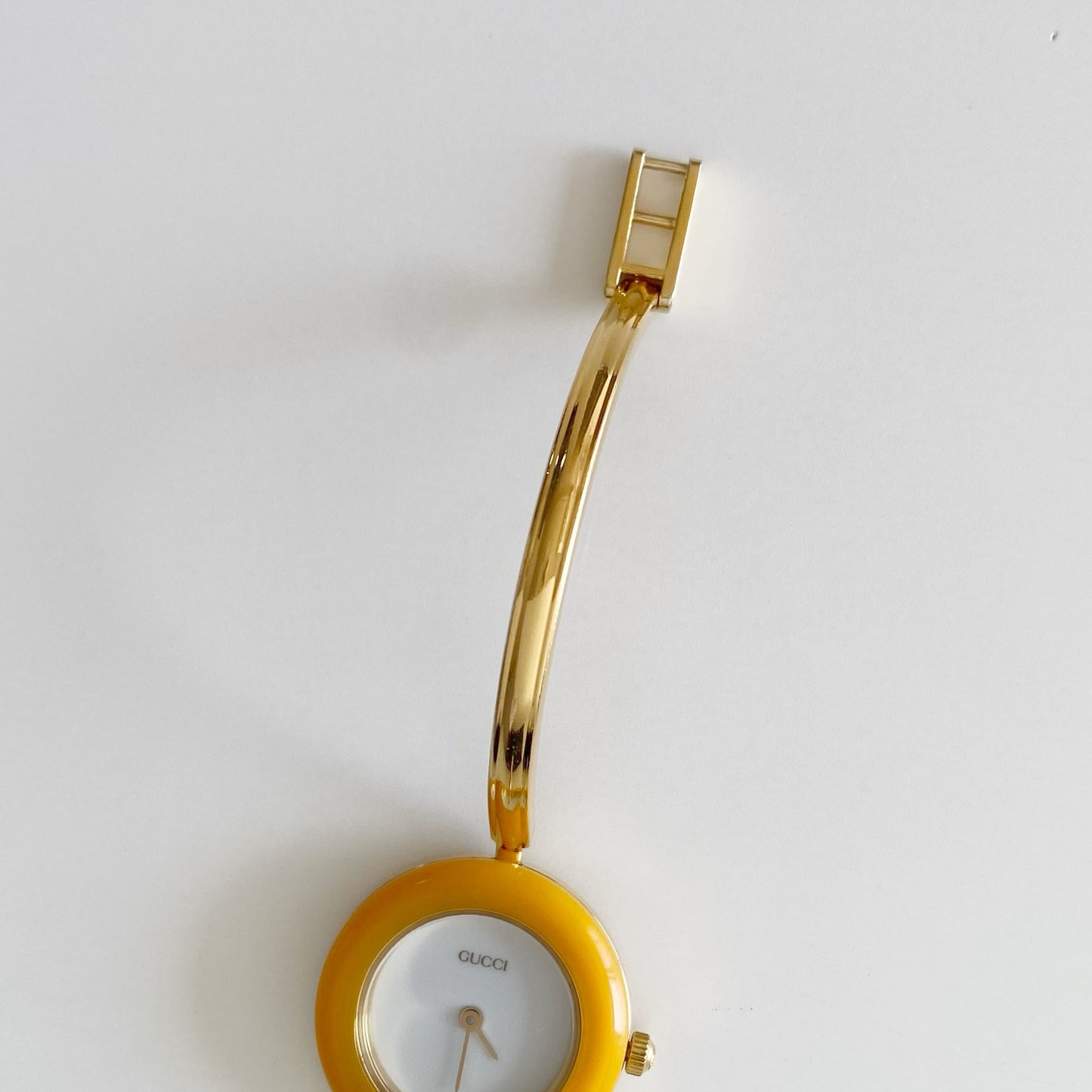 Gucci 1990s Interchangeable Bezel Gold Plated Watch with 12 bezels, case
