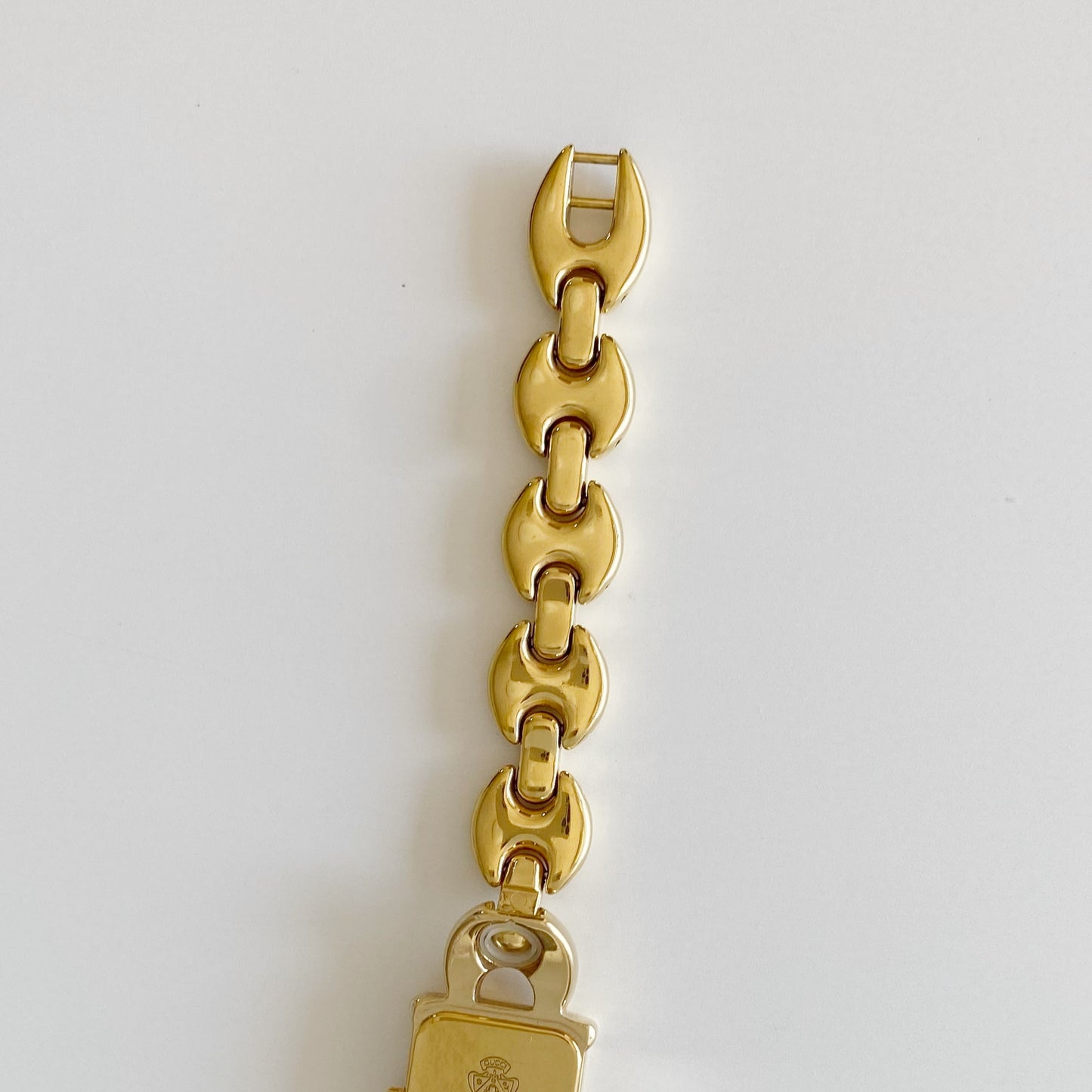 Gucci 1990s Interchangeable Belt Gold Plated Watch with 3 belts, case