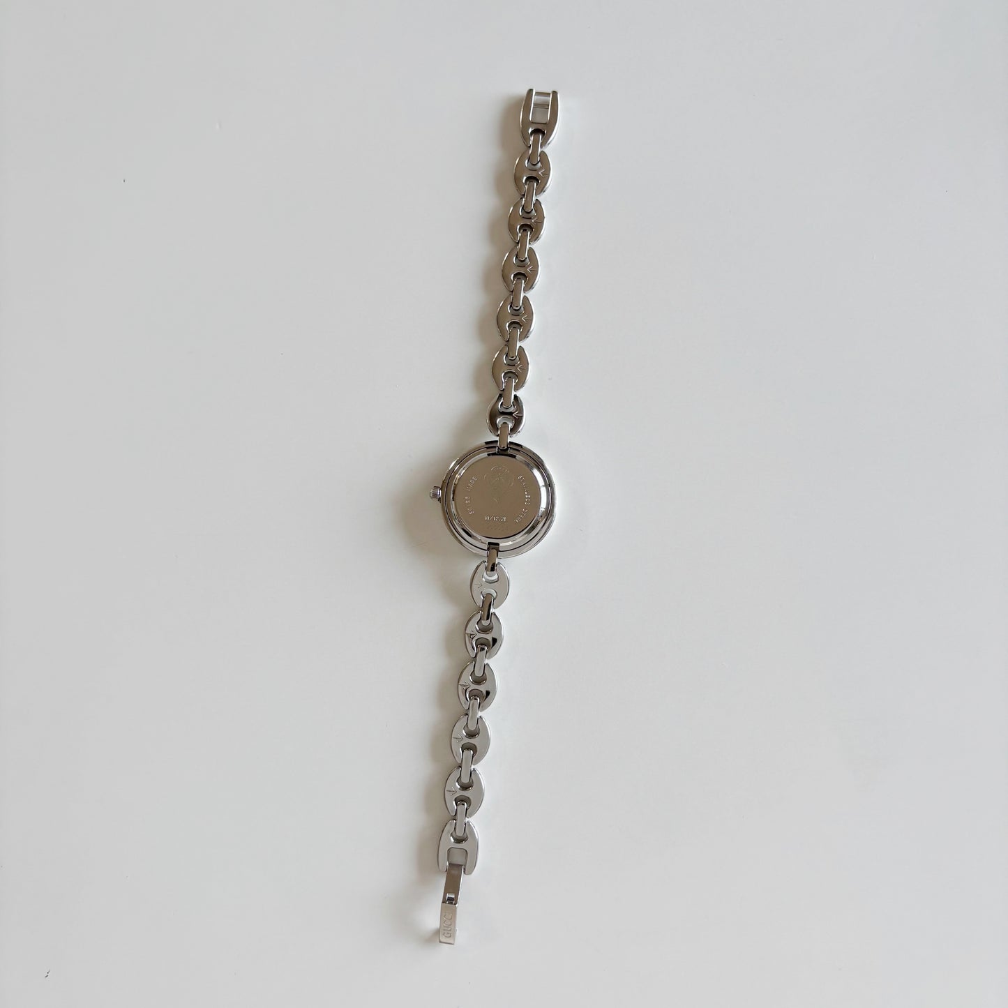 Gucci 1990s Interchangeable Bezel Stainless steel Watch with 6 bezels, case (165mm)