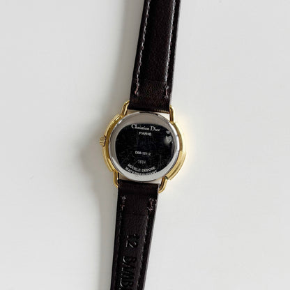Dior 1990s Seashell Dial Gold Plated Watch