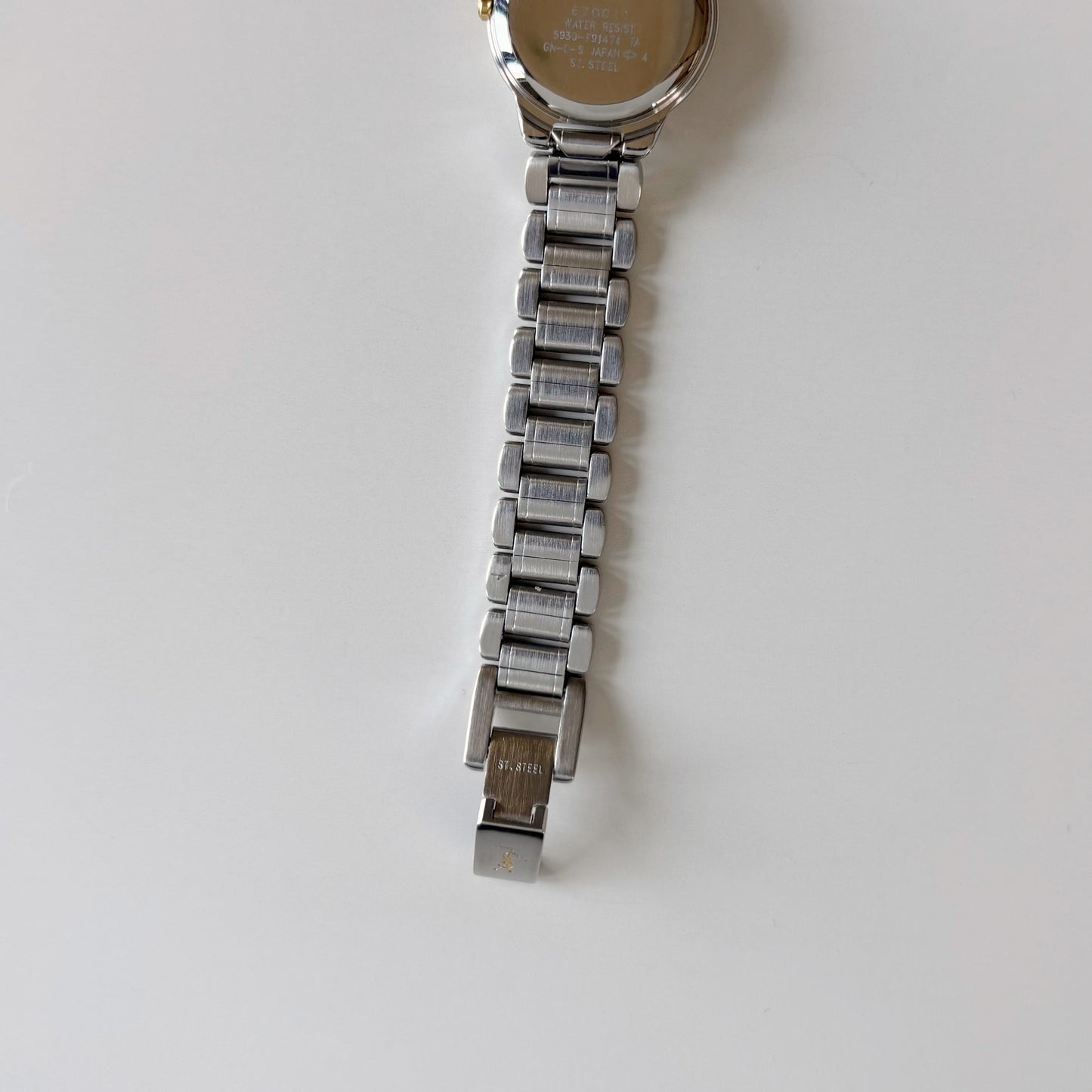 Yves Saint Laurent 1990s Round Dial Two Tone Watch