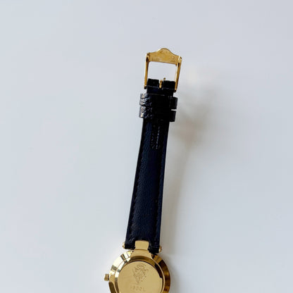 Gucci 1990s Round Dial Two Tone Watch