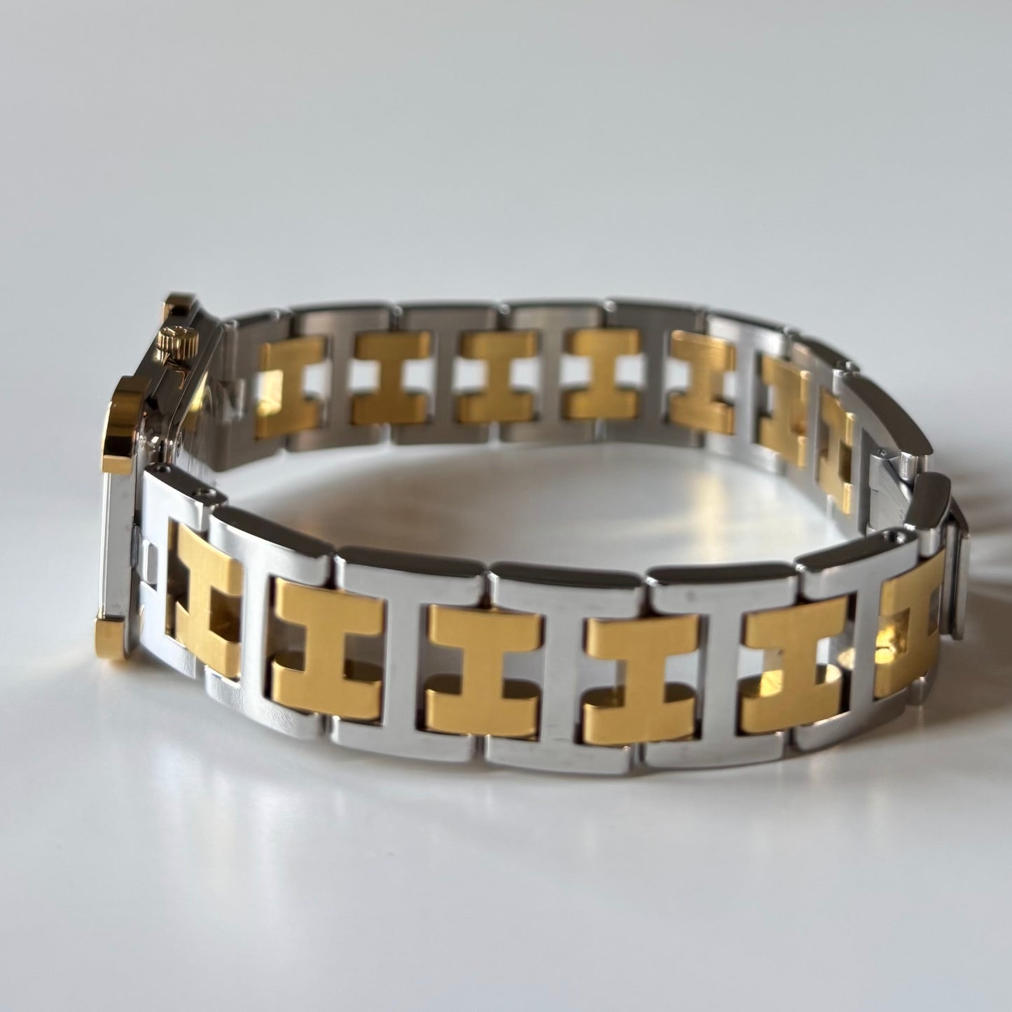 Hermes 1990s Croisier Two Tone Watch