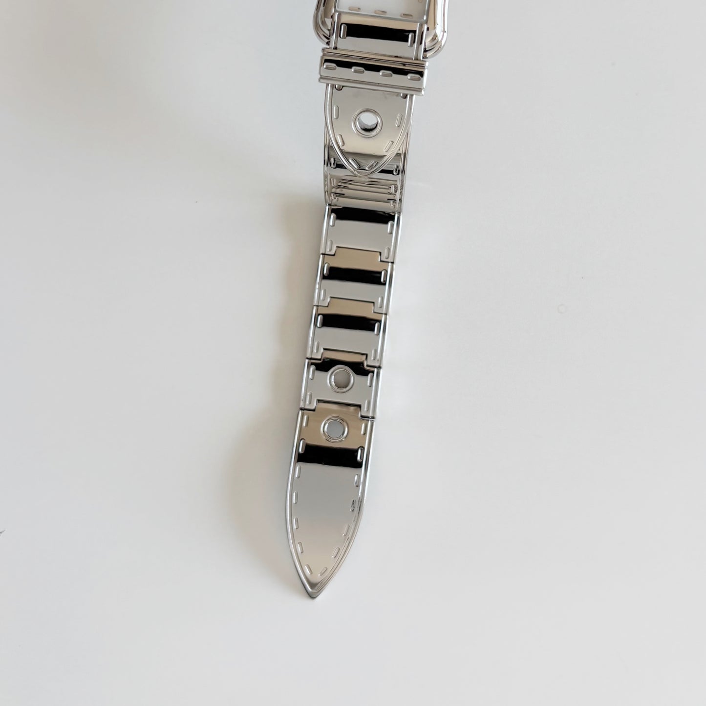 Fendi 1990s Seashell Dial Stainless steel Silver Buckle Watch
