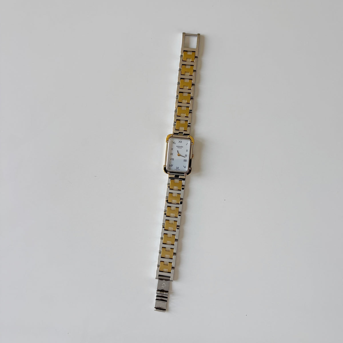Hermes 1990s Croisier Two Tone Watch