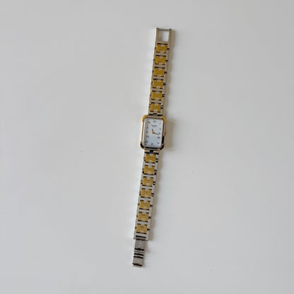 Hermes 1990s Croisier Two Tone Watch