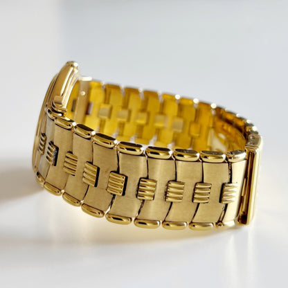 Dior 1990s Moon Phase Triple Calendar Gold Plated Watch