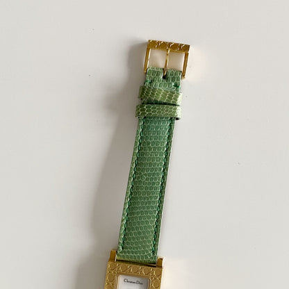 Dior Early 2000s La Parisienne Gold Plated Interchangeable Watch with 3 straps, case