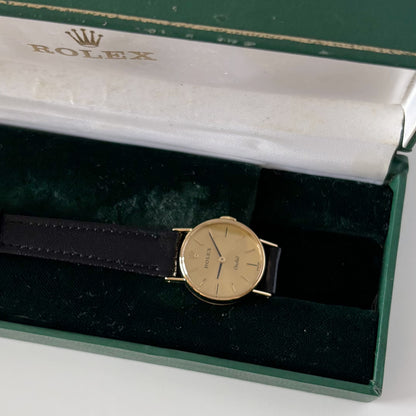 Rolex 1975 Orchid 18K Case Manual Wind Watch