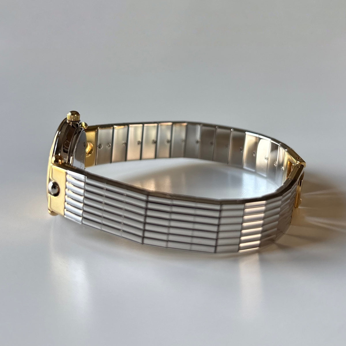 Dior 1990s Round Dial Gold Plated Two Tone Watch