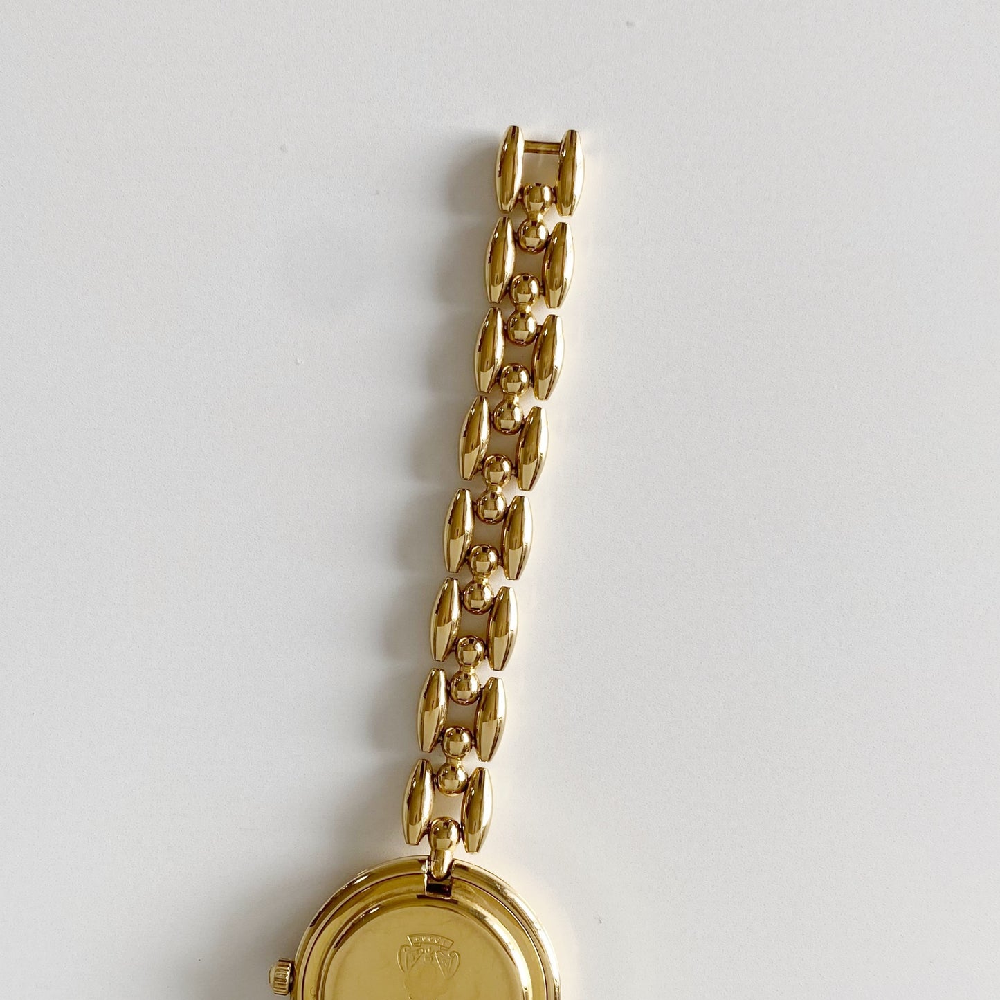 Gucci 1990s Interchangeable Bezel Gold Plated Watch with 6 bezels, case (160mm)