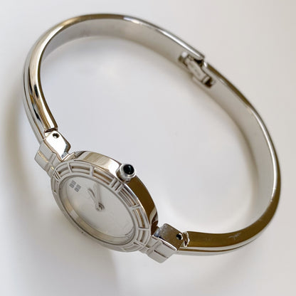 Yves Saint Laurent 1990s Round Dial Bangle Watch