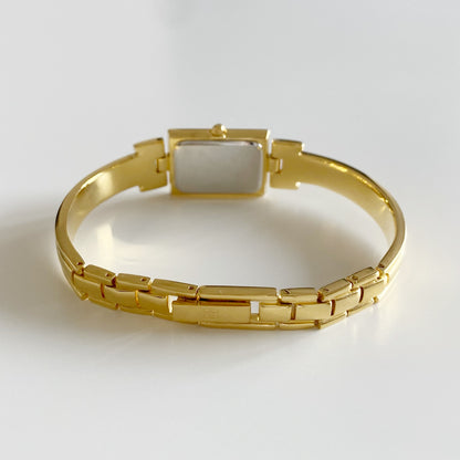 Givenchy 1990s Gold Plated Bangle Watch