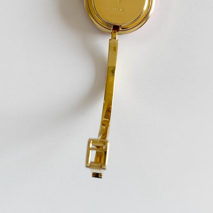 Gucci 1990s Interchangeable Bezel Gold Plated Bangle Watch with 12 bezels, case