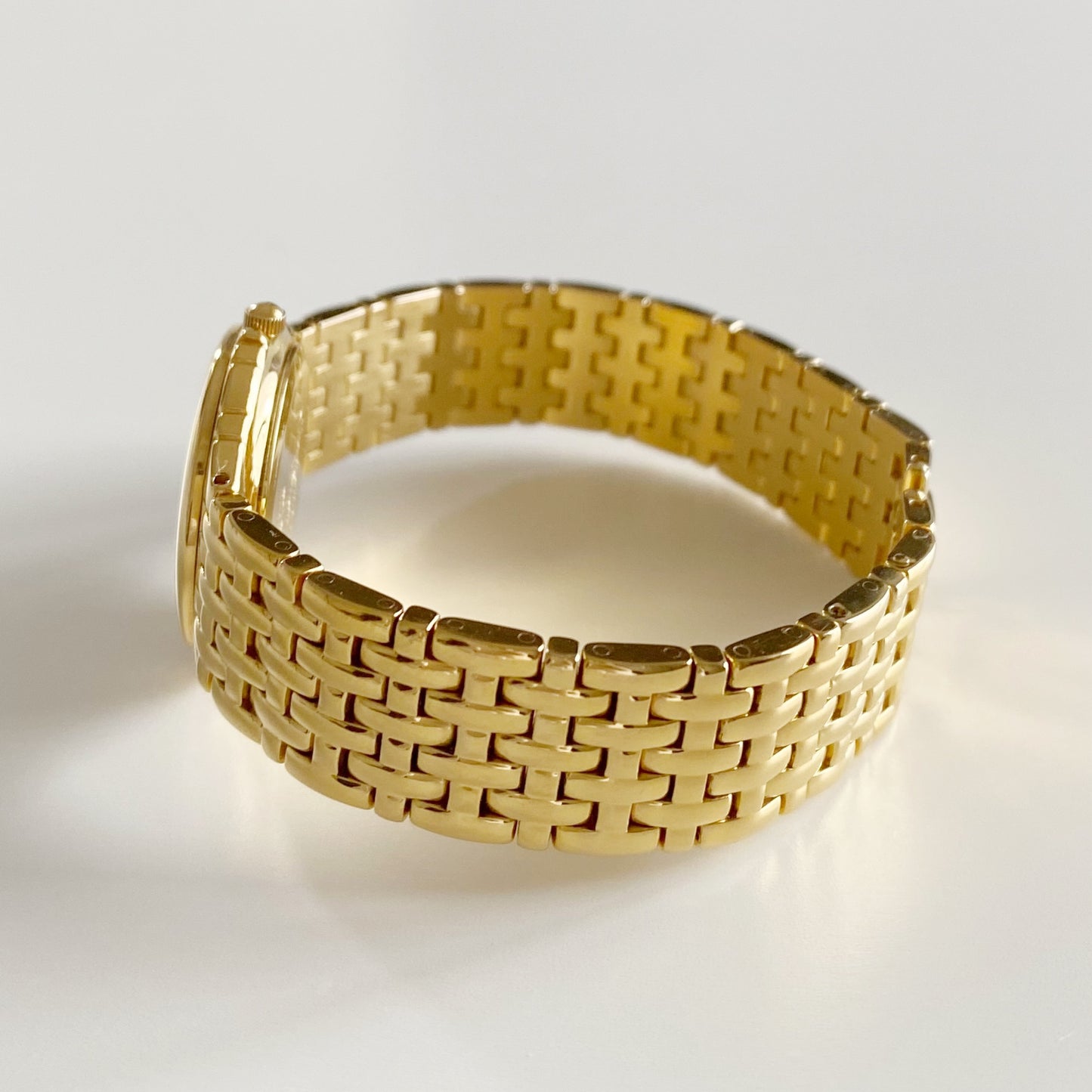 Dior 1990s Date Round Dial Gold Plated Watch