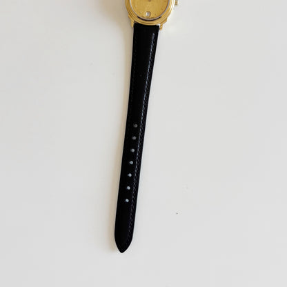 Dior 1990s Round Dial Date Gold Plated Watch