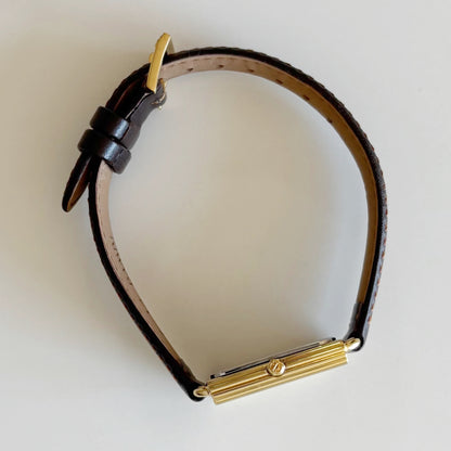 Dior 1990s Tank Gold Plated Watch