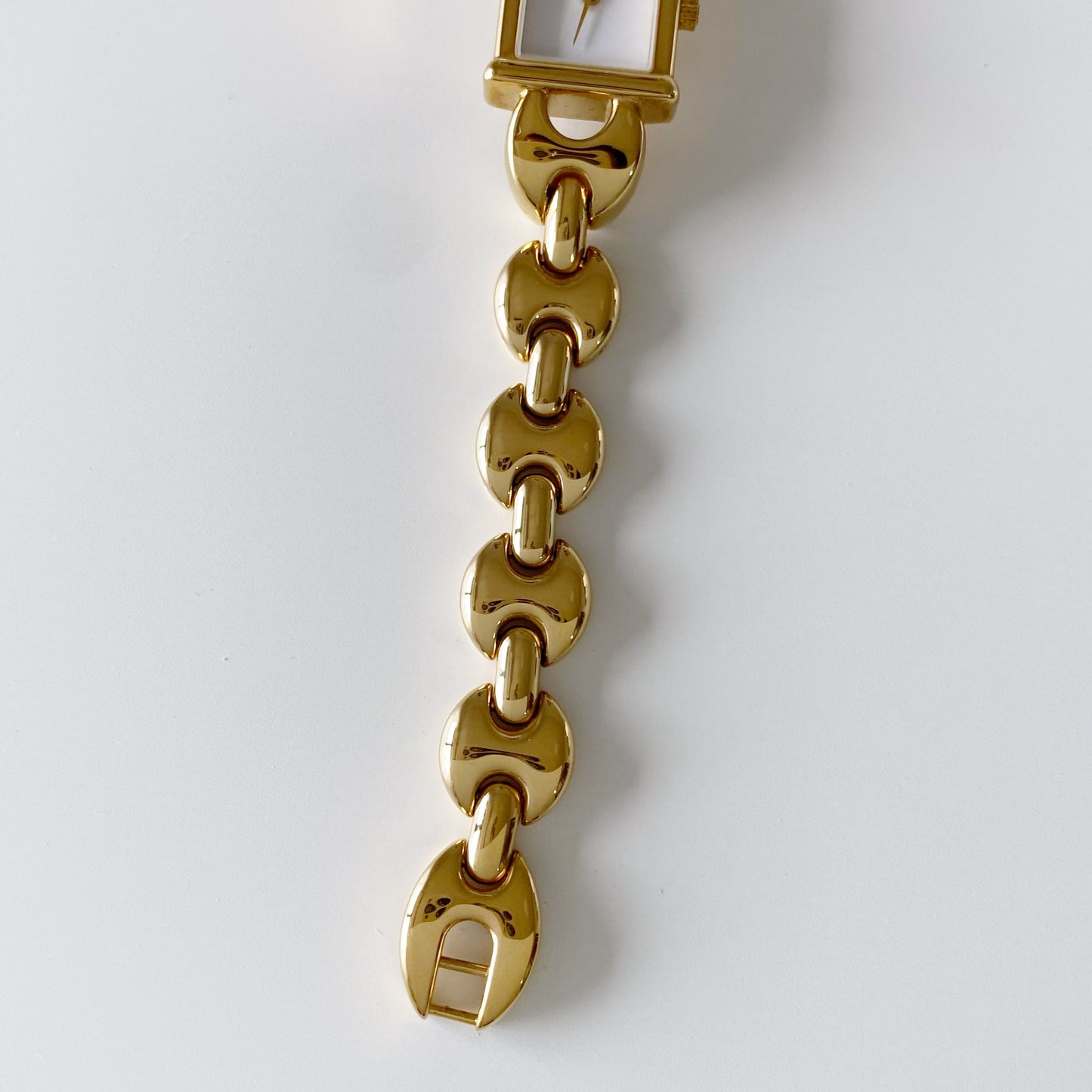 Gucci 1990s Interchangeable Belt Gold Plated Watch with 3 straps, case