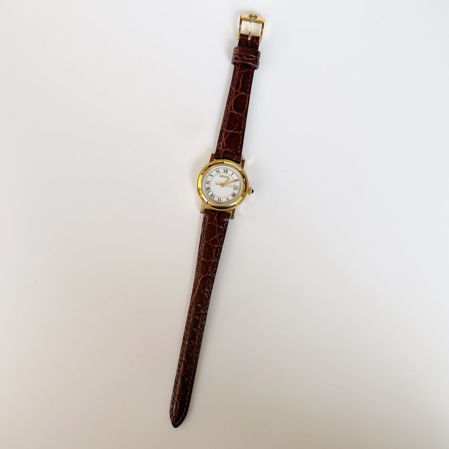 Gucci 1990s Date Round Watch