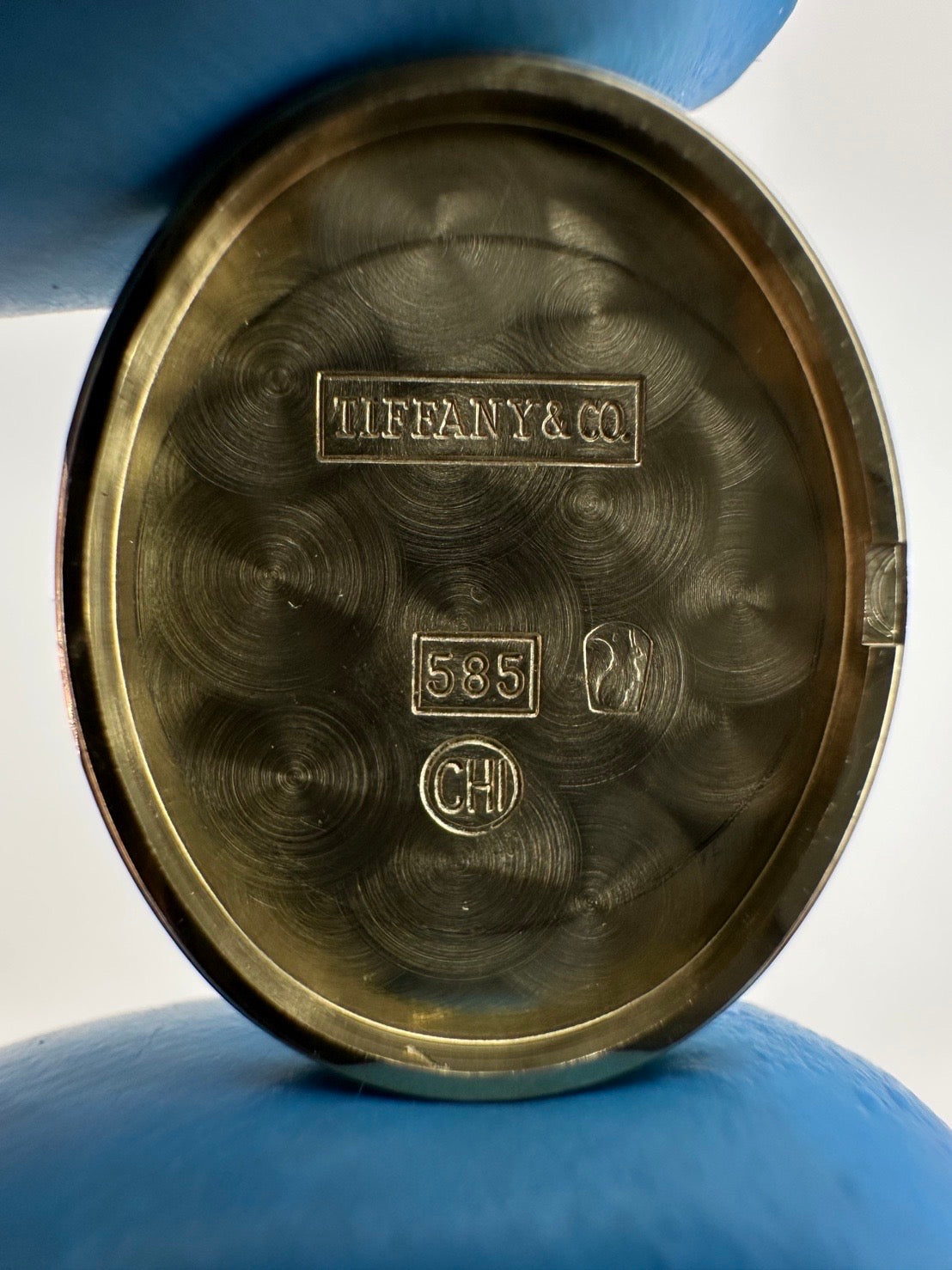 Tiffany 1990s 14K Oval Dial Cocktail Watch